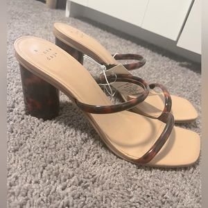 Tortoise shell sandals